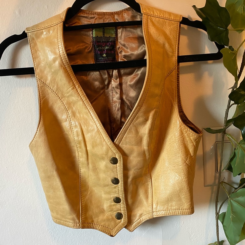 Vintage leather vest